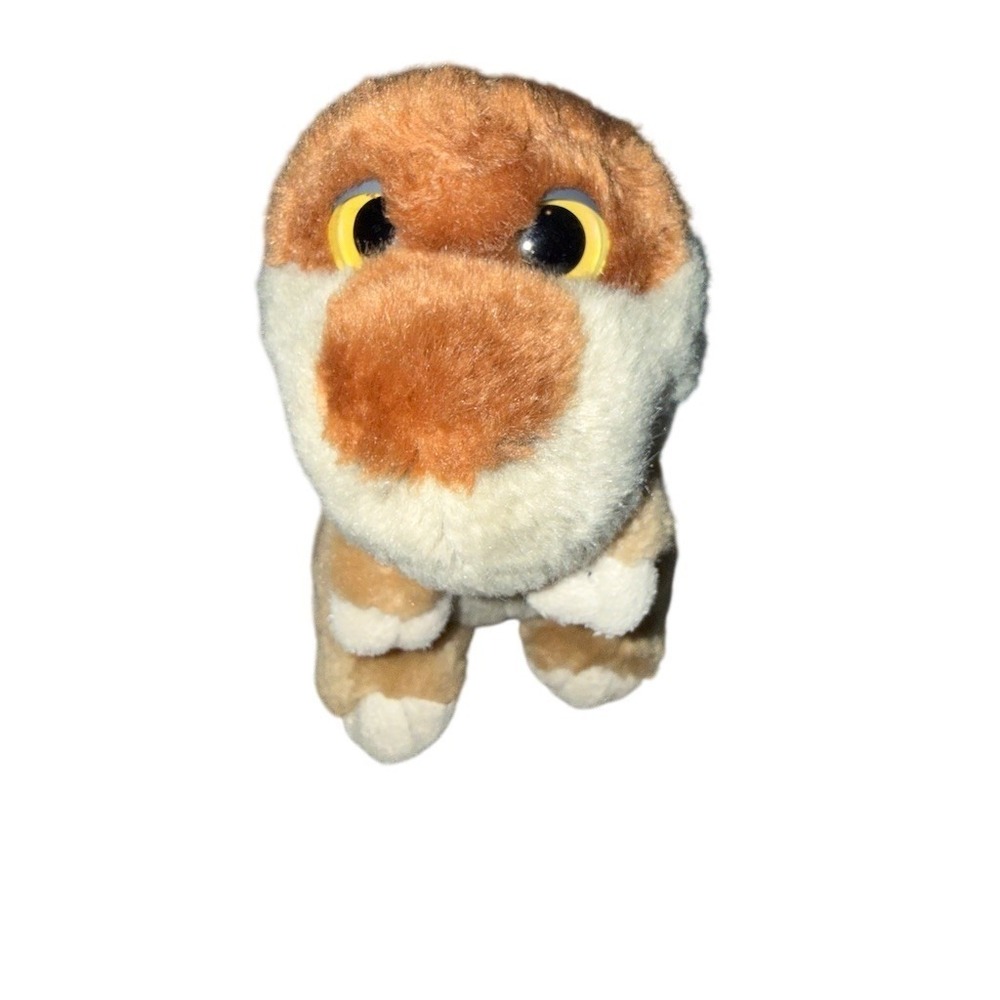Wild Republic Baby T-Rex Plush Stuffed Dinosaur Brown Tan Big Eyes Soft